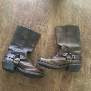 Women’s Frye Harness Boots.